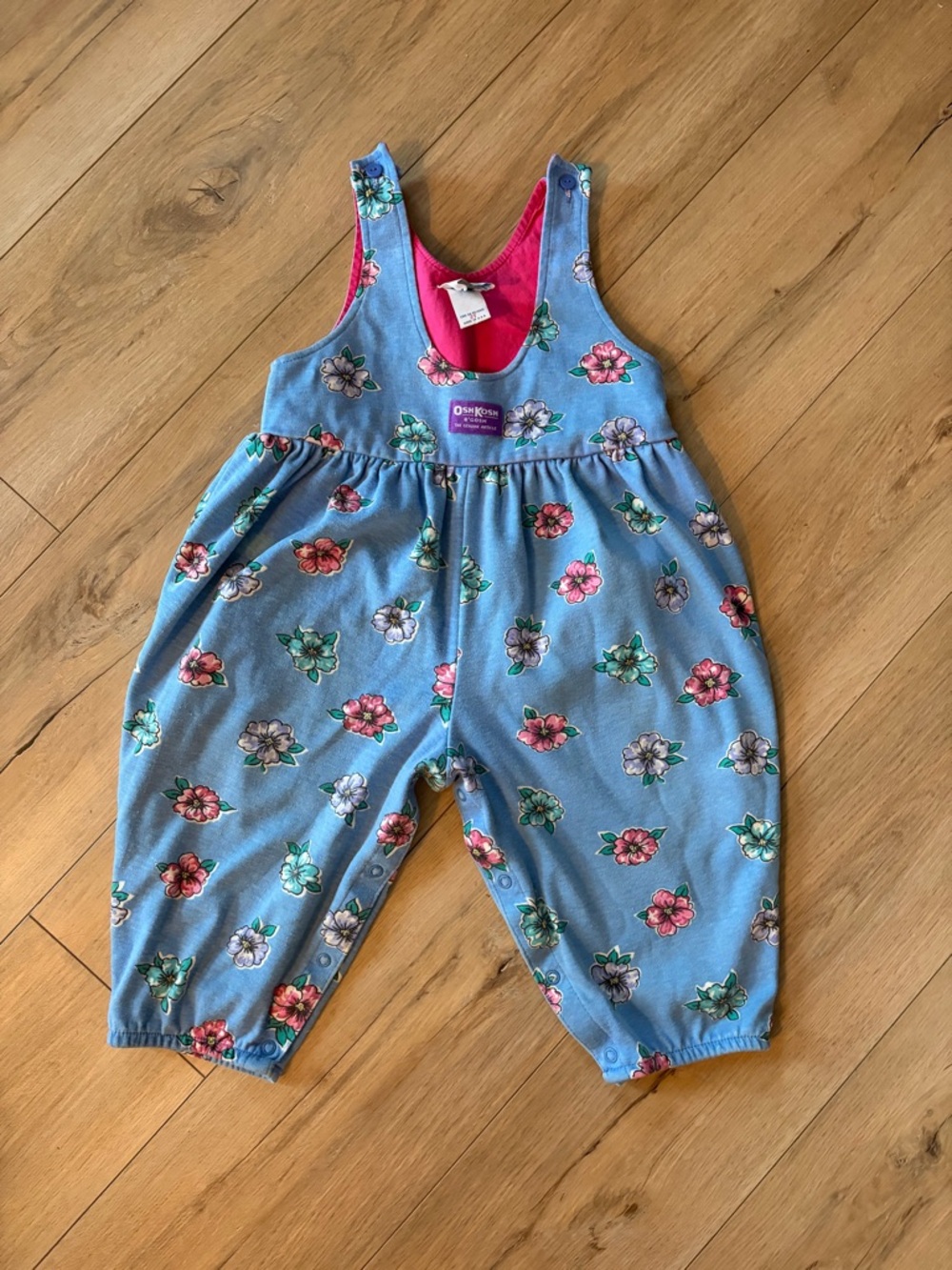 Vintage OshKosh B'gosh Floral Overalls